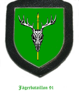 Coat of arms (crest) of the Jaeger Battalion 91, German Army