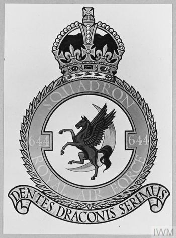 Coat of arms (crest) of the No 644 Squadron, Royal Air Force
