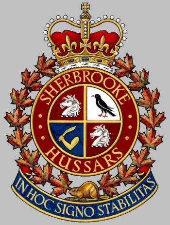 Coat of arms (crest) of the Sherbrooke Hussars, Canadian Army