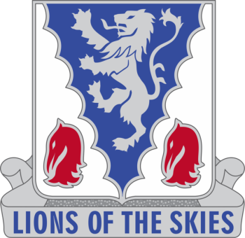 Coat of arms (crest) of 401st Glider Infantry Regiment, US Army