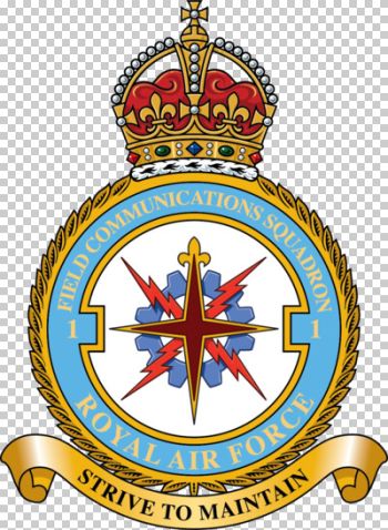 Coat of arms (crest) of No 1 Field Communications Squadron, Royal Air Force