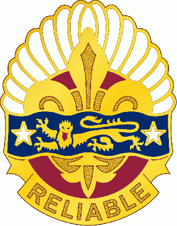 Coat of arms (crest) of 14th Transportation Battalion, US Army