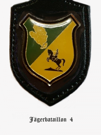 Blason de Jaeger Battalion 4, German Army/Arms (crest) of Jaeger Battalion 4, German Army