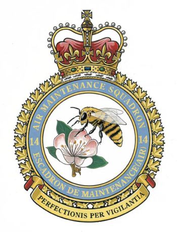 Coat of arms (crest) of the No 14 Air Maintenance Squadron, Royal Canadian Air Force