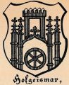 Wappen von Hofgeismar/ Arms of Hofgeismar