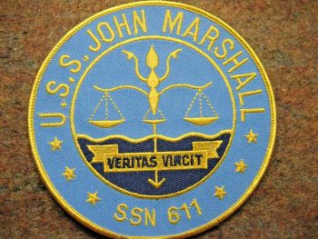 Coat of arms (crest) of the Submarine USS John Marshall (SSN-611)