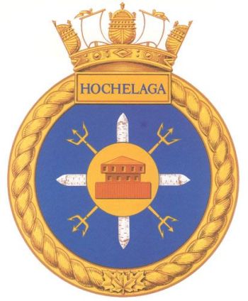 Coat of arms (crest) of the HMCS Hochelaga, Royal Canadian Navy