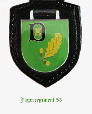 Coat of arms (crest) of the Jaeger Regiment 53, German Army
