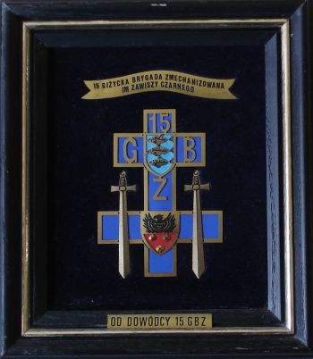 Coat of arms (crest) of 15th Giżycko Mechanised Brigade Zawisza Czarny, Polish Army