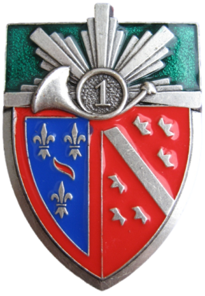 Coat of arms (crest) of the 1st Chasseurs on Horse Regiment, French Army