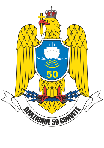Coat of arms (crest) of the 50th Corvette Division, Romanian Navy