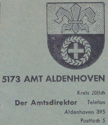 Wappen von Amt Aldenhoven/Coat of arms (crest) of Amt Aldenhoven