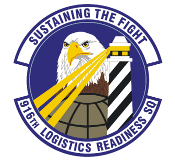Coat of arms (crest) of the 916th Logistics Readiness Squadron, US Air Force