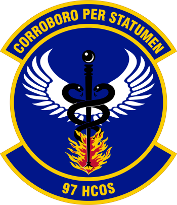Coat of arms (crest) of the 97th Healthcare Operations Squadron, US Air Force