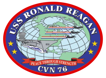 Coat of arms (crest) of the Aircraft Carrier USS Ronald Reagan (CVN-76)