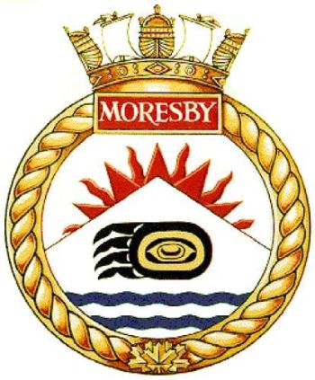 Coat of arms (crest) of the HMCS Moresby, Royal Canadian Navy