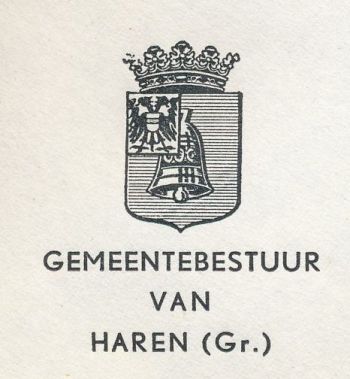Wapen van Haren (Gr)/Coat of arms (crest) of Haren (Gr)