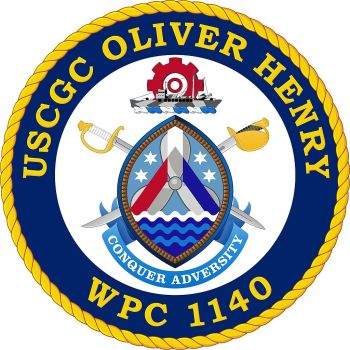Coat of arms (crest) of the USCGC Oliver Henry (WPC-1140)