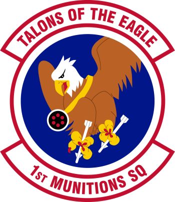 Coat of arms (crest) of the 1st Munitions Squadron, US Air Force