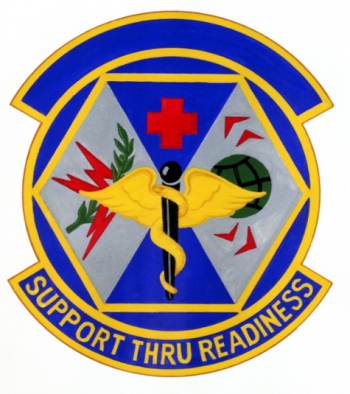 Coat of arms (crest) of the 28th Medical Service Squadron, US Air Force