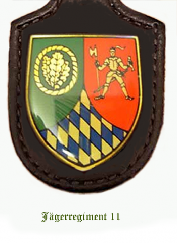 Blason de Jaeger Regiment 11, German Army/Arms (crest) of Jaeger Regiment 11, German Army