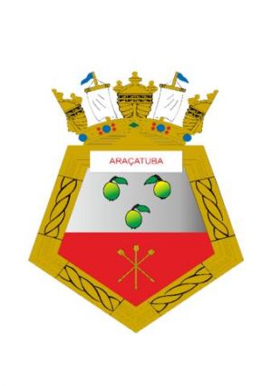 Coat of arms (crest) of the Minesweeper Araçatuba, Brazilian Navy