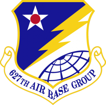 Coat of arms (crest) of the 627th Air Base Group, US Air Force