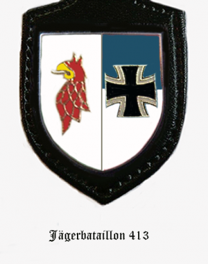 Coat of arms (crest) of the Jaeger Battalion 413, German Army