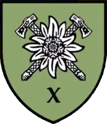Coat of arms (crest) of 10th Mountain Assault Brigade, Ukrainian Army