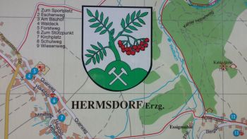 Wappen von Hermsdorf/Erzgebirge/Coat of arms (crest) of Hermsdorf/Erzgebirge