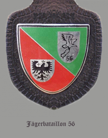 Blason de Jaeger Battalion 56, German Army/Arms (crest) of Jaeger Battalion 56, German Army