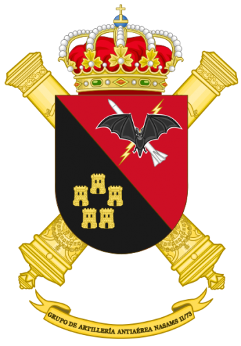 Coat of arms (crest) of NASAMS Air Defence Artillery Group II-73, Spanish Army