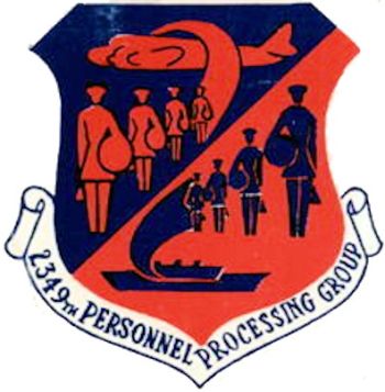 Coat of arms (crest) of the 2349th Personnel Processing Group, US Air Force