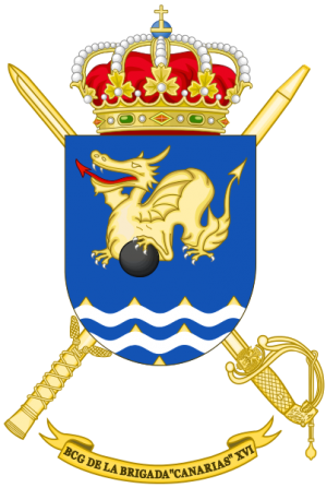 Brigade Canarias XVI Headquarters Battalion, Spanish Army.png