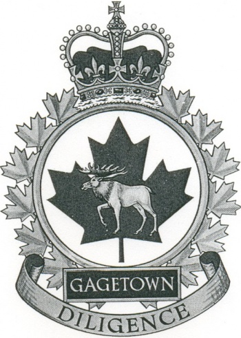 Coat of arms (crest) of the Canadian Forces Base Gagetown, Canada