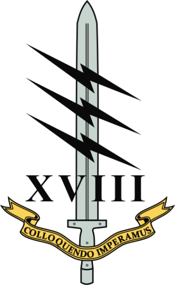 Coat of arms (crest) of the 18 (UK Special Forces) Signal Regiment, British Army