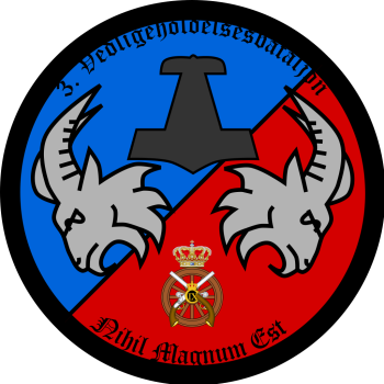 Emblem (crest) of the 1st Company, 3rd Maintenance Battalion, The Train Regiment, Danish Army