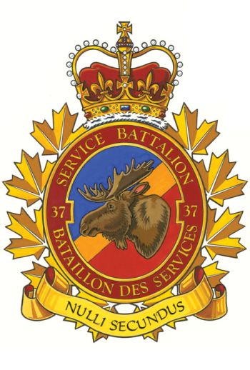 Coat of arms (crest) of the 37 Service Battalion, Canadian Army