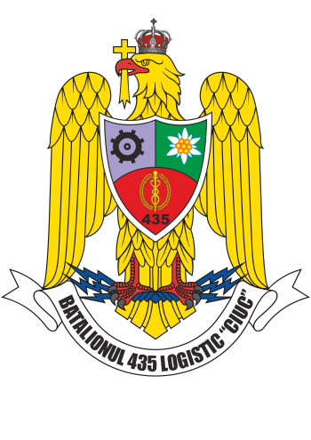 Coat of arms (crest) of the 435th Logistics Battalion Ciuc, Romanian Army
