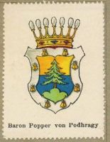 Wappen Baron Popper von Podhragy