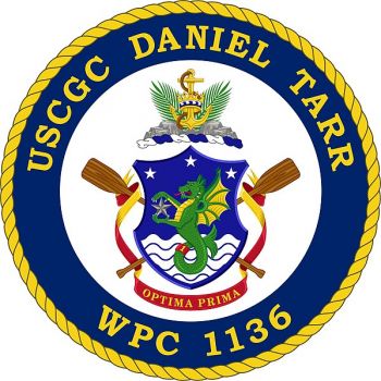 Coat of arms (crest) of the USCGC Daniel Tarr (WPC-1136)