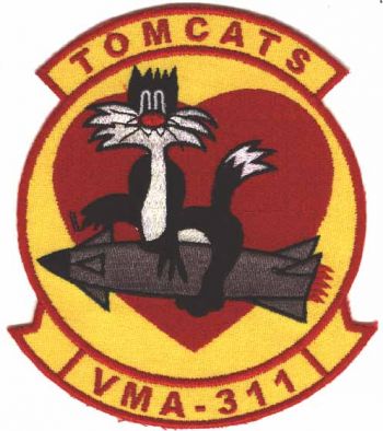 Coat of arms (crest) of the VMA-311 Tomcats, USMC