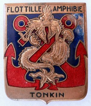 Coat of arms (crest) of Amphibious Flotilla Tonkin, French Navy