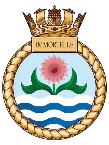 Coat of arms (crest) of the Training Ship Immortelle, South African Sea Cadets