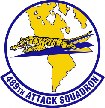 Coat of arms (crest) of the 489th Attack Squadron, US Air Force