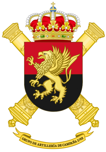 Coat of arms (crest) of the Field Artillery Group I-93, Spanish Army