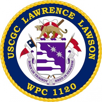 Coat of arms (crest) of the USCGC Lawrence Lawson (WPC-1120)