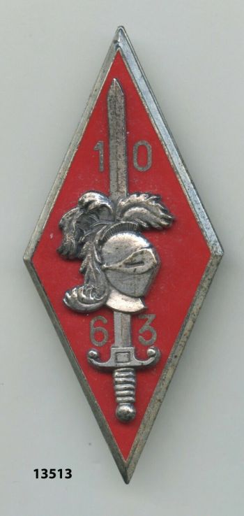 Coat of arms (crest) of the 10th Armoured Division - 63rd Territorial Military Division, French Army