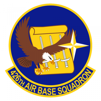 Coat of arms (crest) of the 426th Air Base Squadron, US Air Force