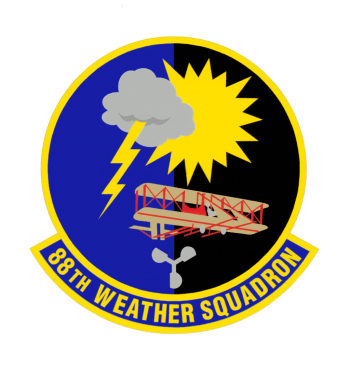 Coat of arms (crest) of the 88th Weather Squadron, US Air Force
